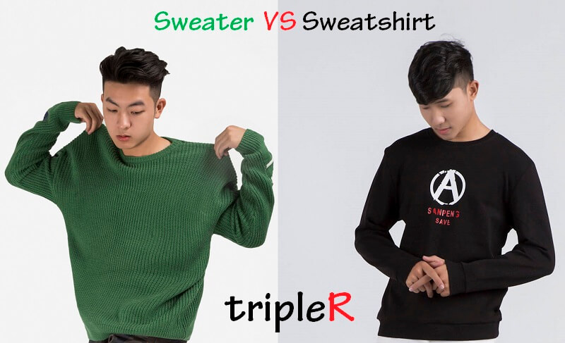 Phân biệt sweatshirt và sweater