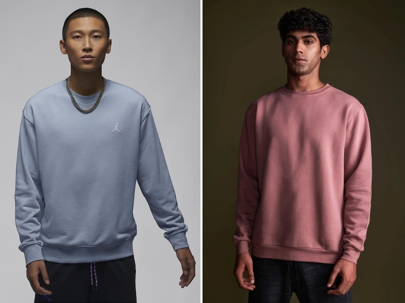 Sweatshirt là gì? Sweatshirt khác sweater thế nào?